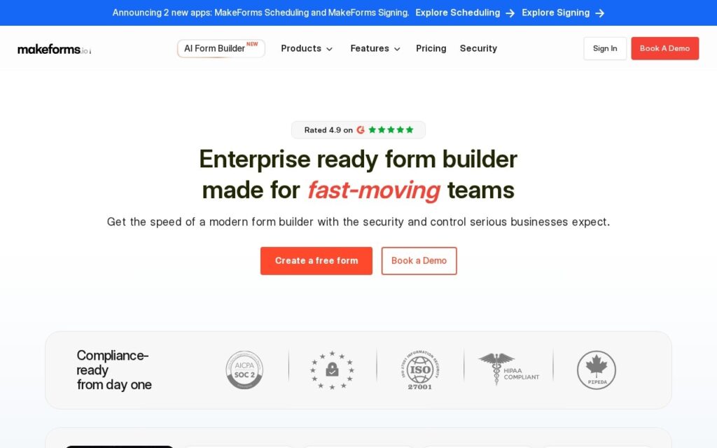 MakeForms screenshot 1