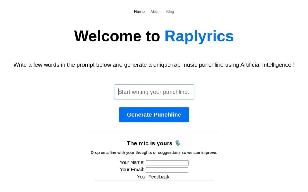 Raplyrics screenshot 1