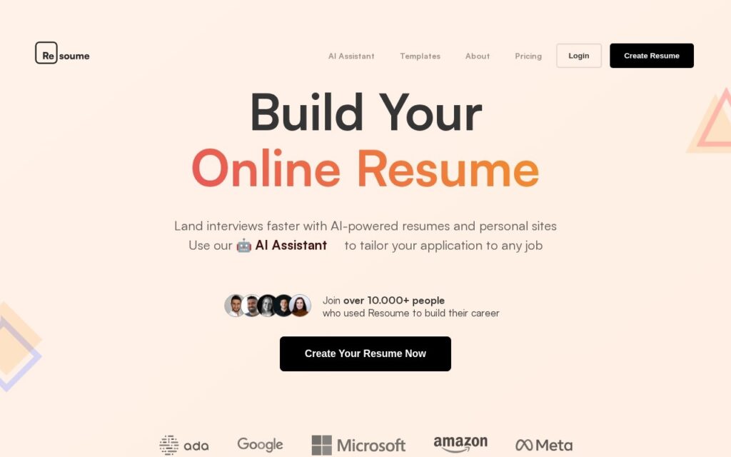 Resoume screenshot 1