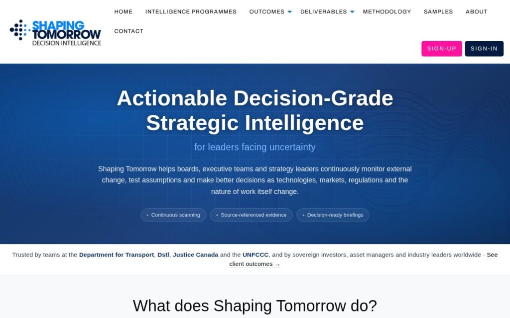 Shaping Tomorrow screenshot 1