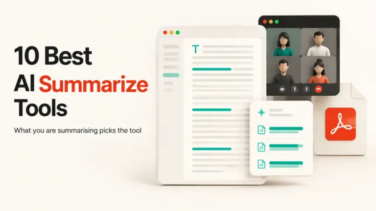 10 Best AI Summarize Tools in 2026 (Compared)