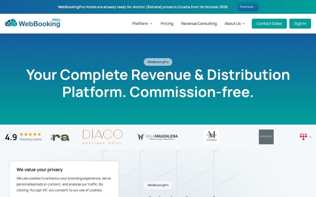 WebBookingPro screenshot 1