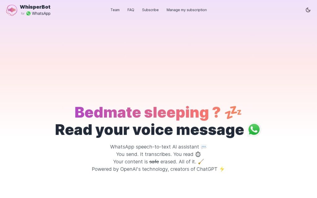 WhisperBot screenshot 1