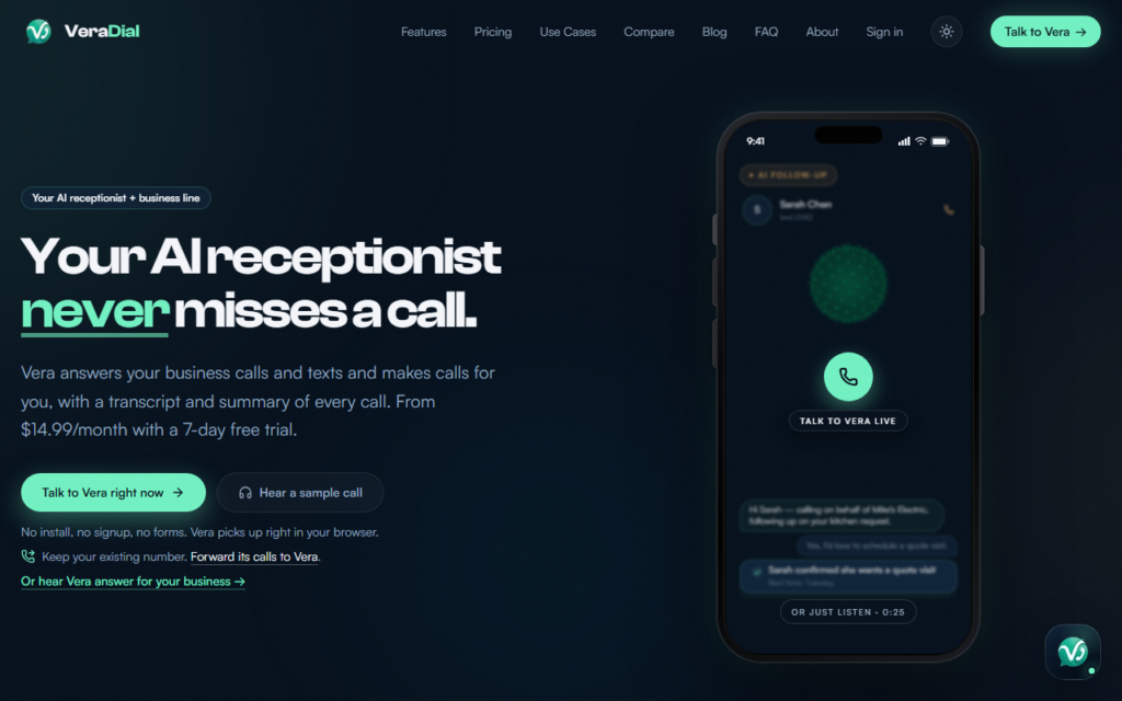 VeraDial screenshot 1