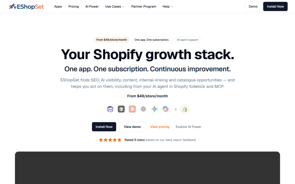 EShopSet screenshot 1