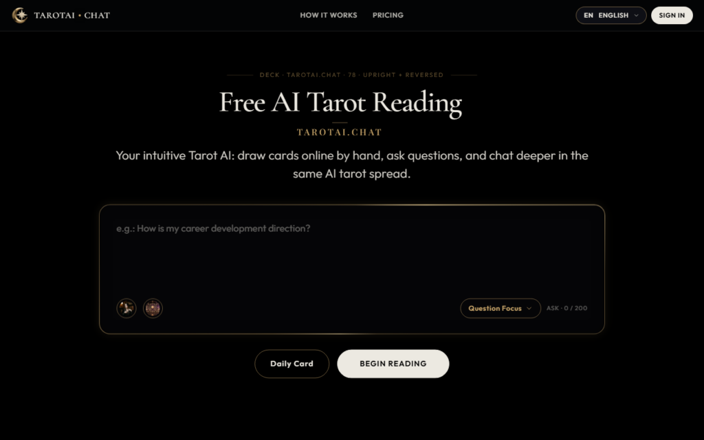 TarotAI Chat screenshot 1