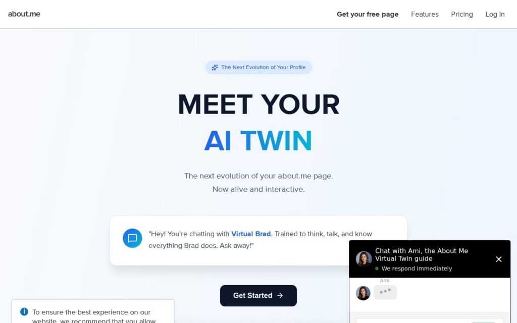 about.me screenshot 1