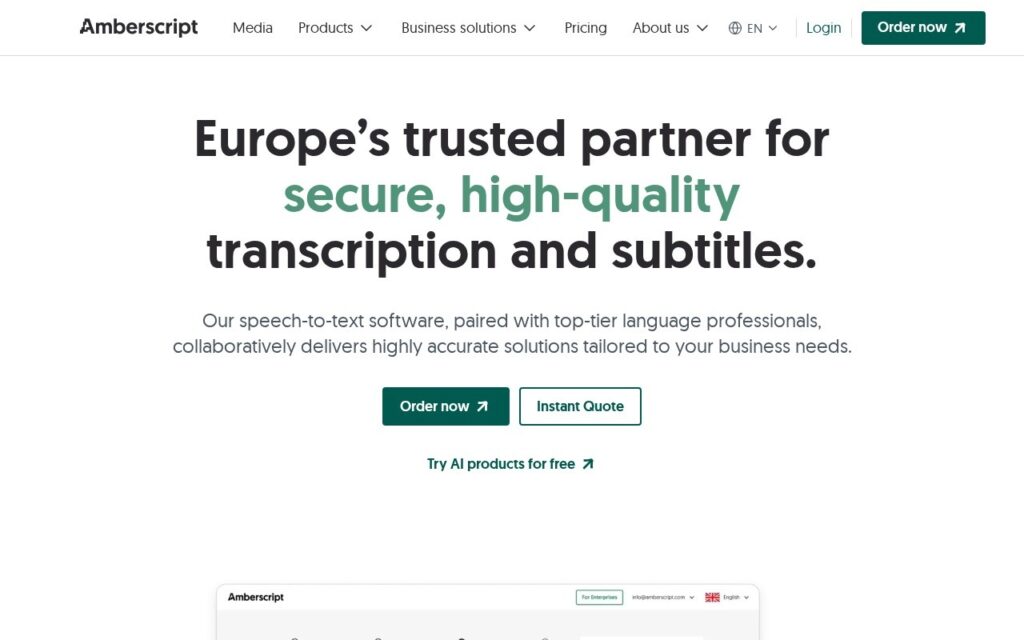 Amberscript screenshot 1