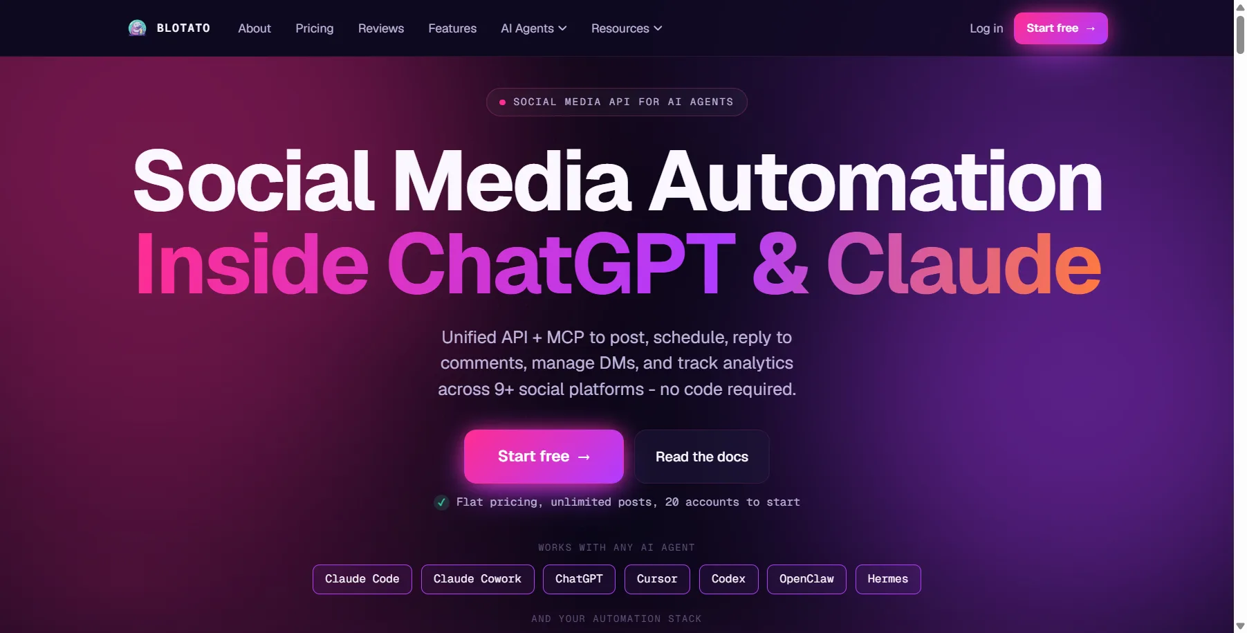 blotato-homepage-social-media-automation-inside-chatgpt-and-claude