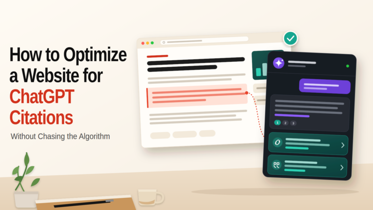 How to Optimize a Website for ChatGPT Citations Without Chasing the Algorithm