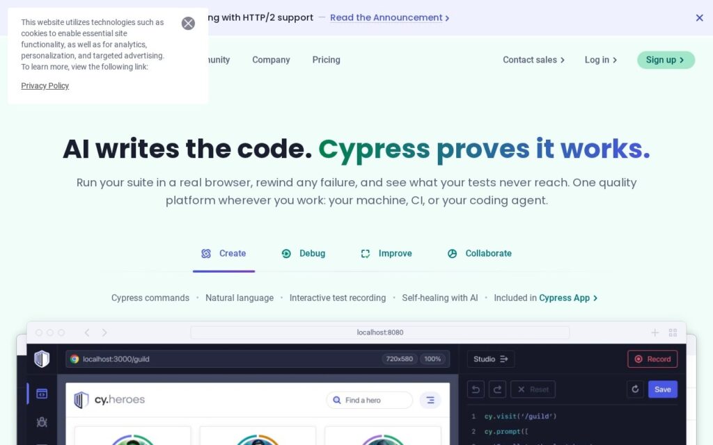 Cypress screenshot 1