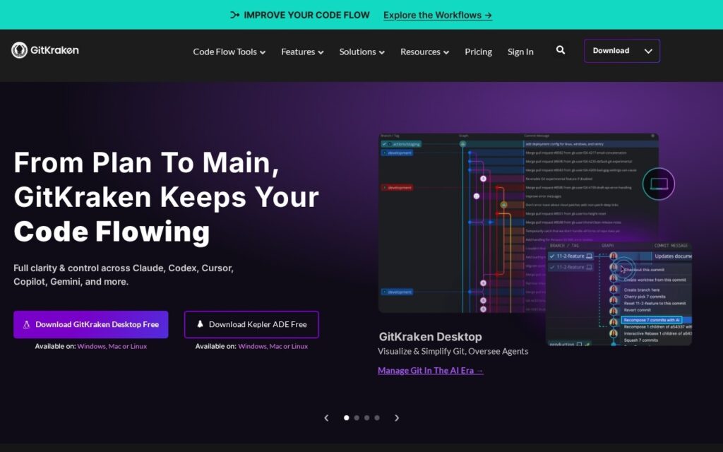 GitKraken screenshot 1