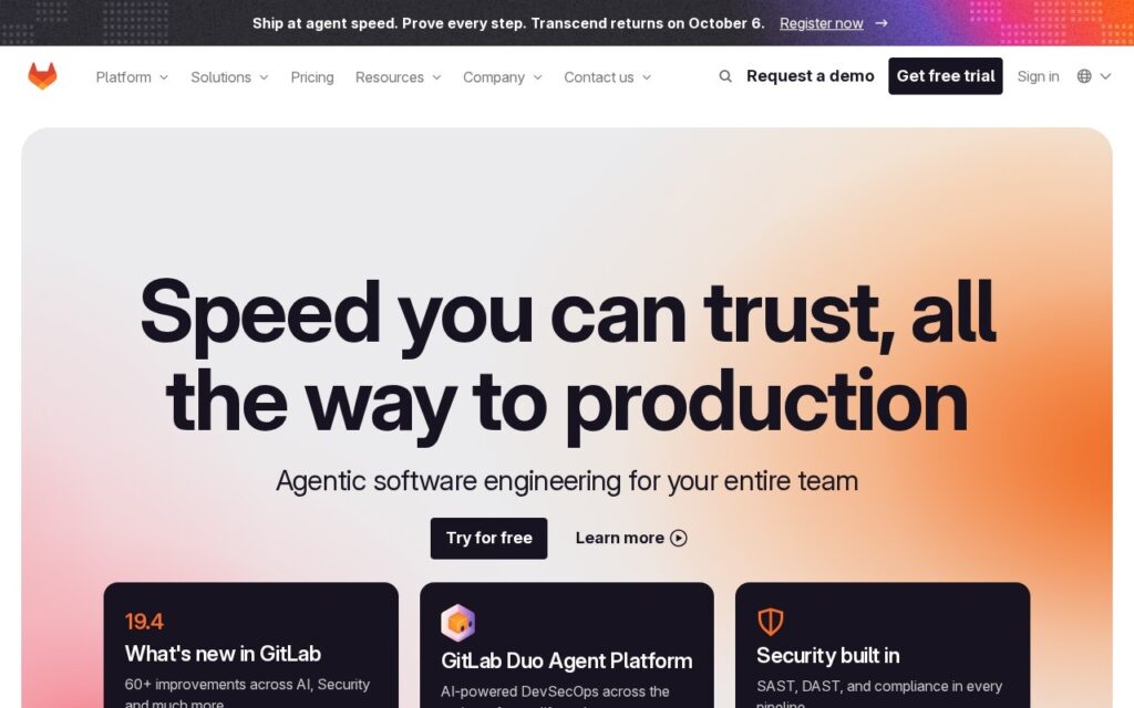 GitLab screenshot 1