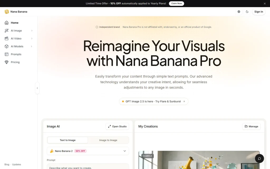 Nana Banana AI Image Editor screenshot 1