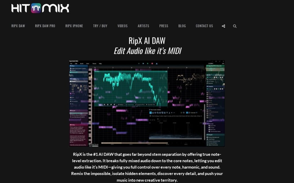 RipX DAW screenshot 1