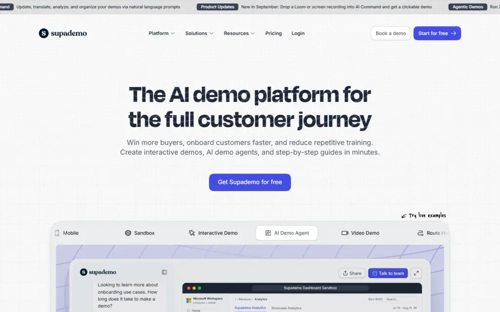 Supademo screenshot 1