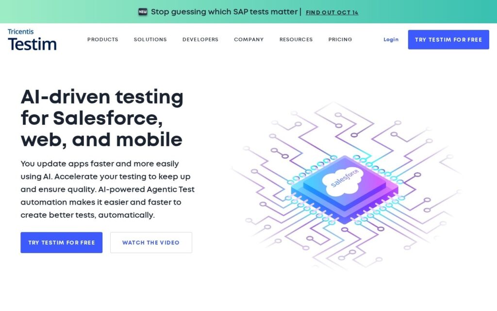 Testim screenshot 1