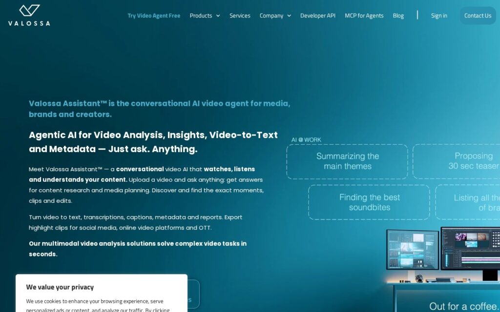 Valossa screenshot 1