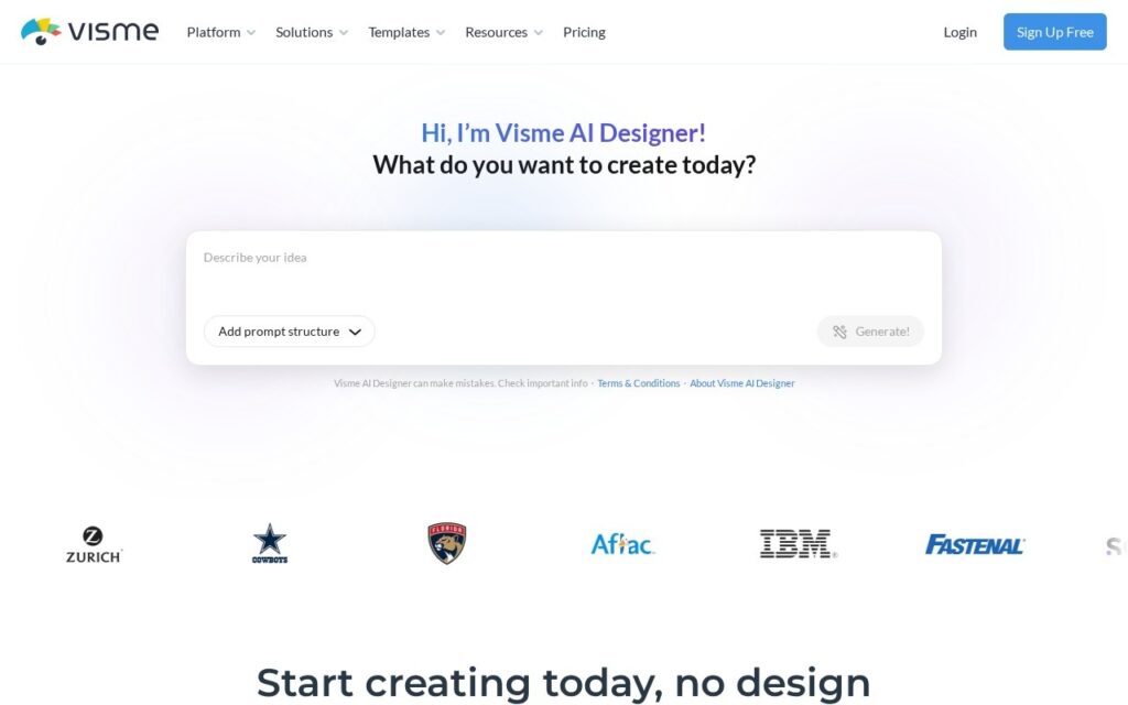 Visme screenshot 1