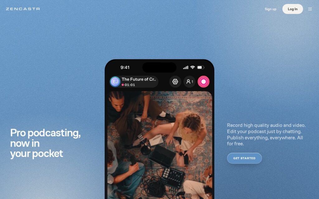 Zencastr screenshot 1